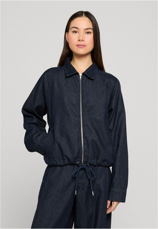 Jacka för dam med dragkedja – blue rinsed washed