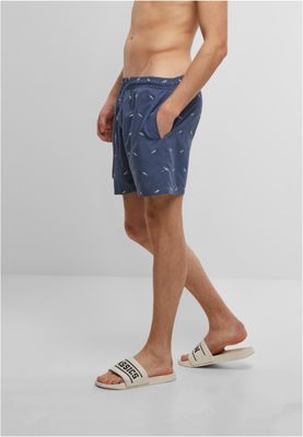 Embroidery Swim Shorts Vintage Blue/Frost Mint