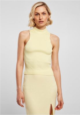 Ladies Short Rib Knit Turtleneck Top