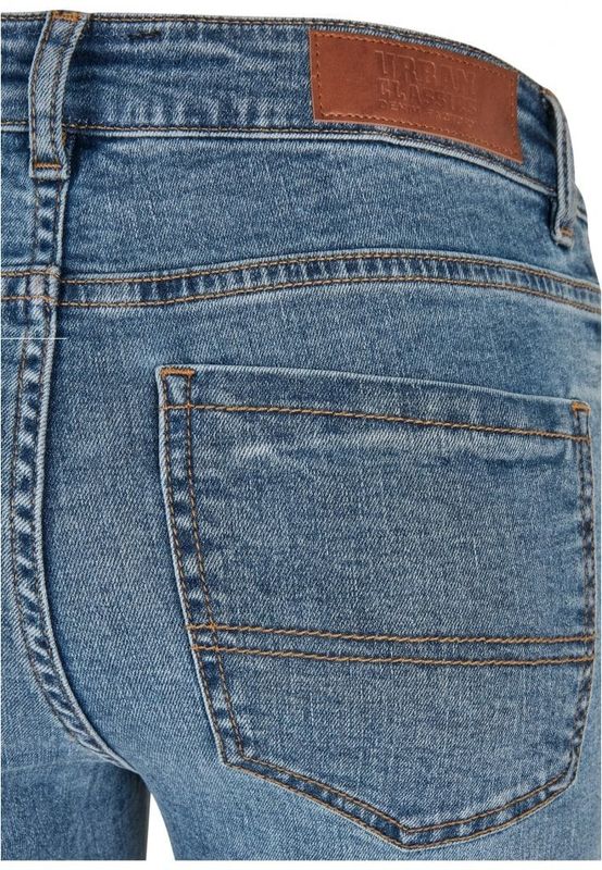 Ladies Mid Waist Skinny Jeans