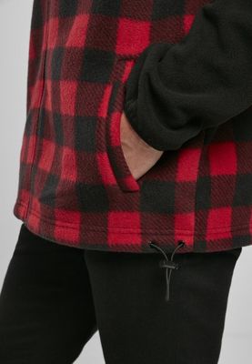 Checkered fleece jacket for men
