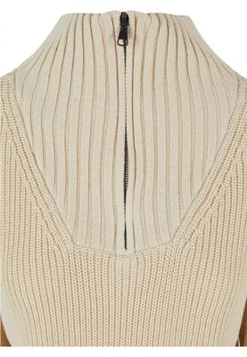 Women's oversized knitted sweater with zipper