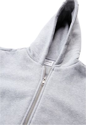 Huvtröja för barn med fluffy – ljusgrå melange