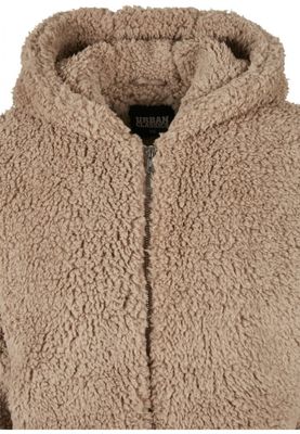 Short oversize teddy jacket
