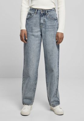 Jeans with a high waist and in the 90s style lady