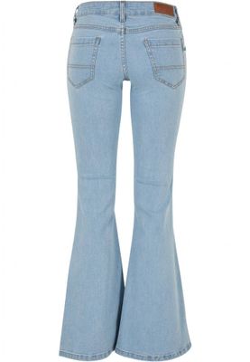 Women's flared jeans with a low waist