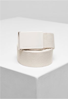 Colored Buckle Canvas Belt 2-Pack