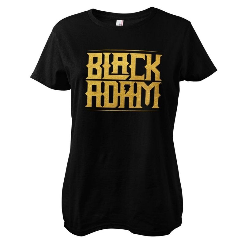 Black Agirly Gold Logo Girly Tee