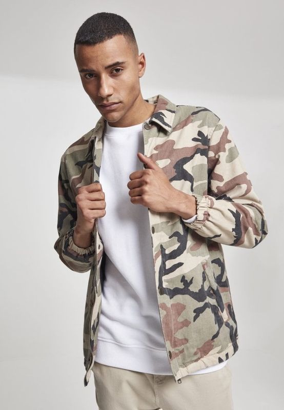 Camo Cotton Coach Jacket