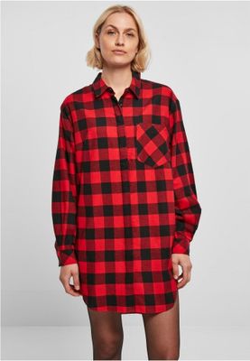 Oversize flannel dress - ladies
