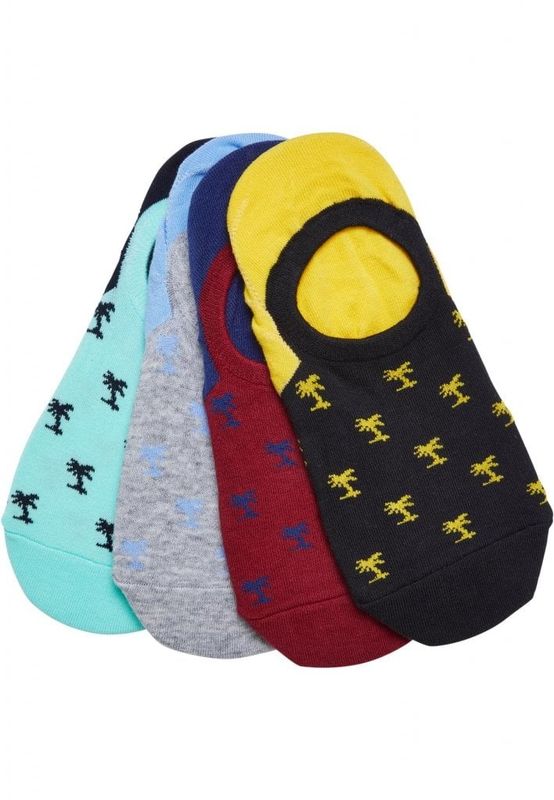 Reccyed Yarn InvisionBile Palmtree Socks 4-Pack
