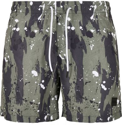 White dot camo aop swimming shorts