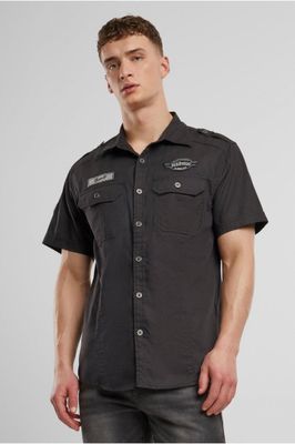 Luis vintage kortärmad skjorta - svart