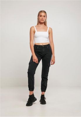 Ladies Organic Stretch Denim Cargo Pants
