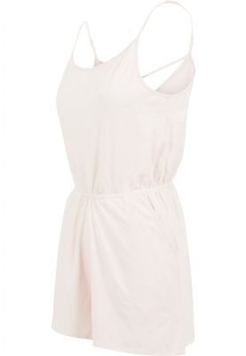 Jumpsuit with narrow shoulder straps