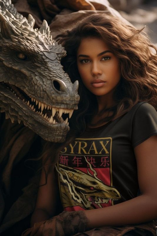 SYRAX Dragon Girly Tee