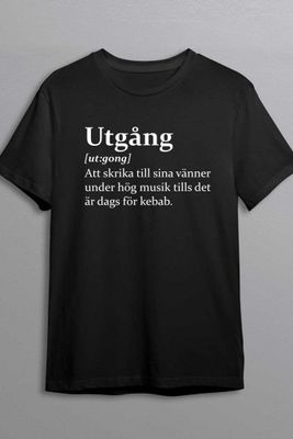 Utgång betyder T-shirt