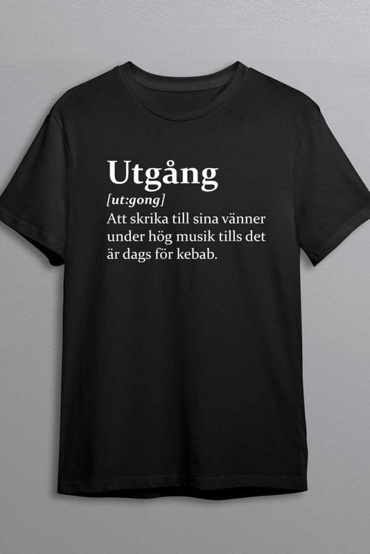 Utgång betyder T-shirt