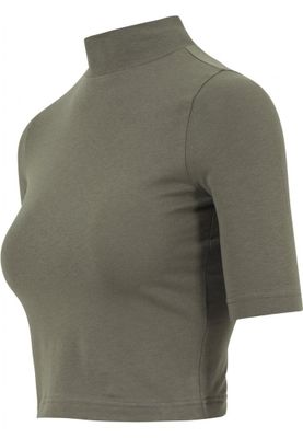 Top with turtleneck neck lady