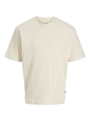 Räfflad loose fit T-shirt