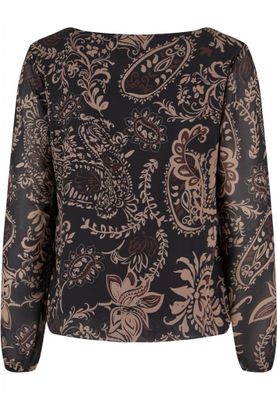 Chiffon blouse with Ornament print