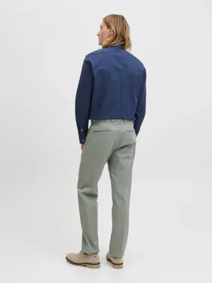 Slim fit skjorta med dobby-mönster
