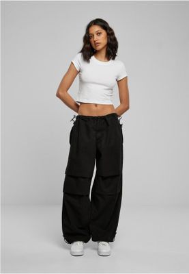 Parachute pants, also known as parachute trousers, are a type of pants that were popular in the 1980s. They are characterized by
