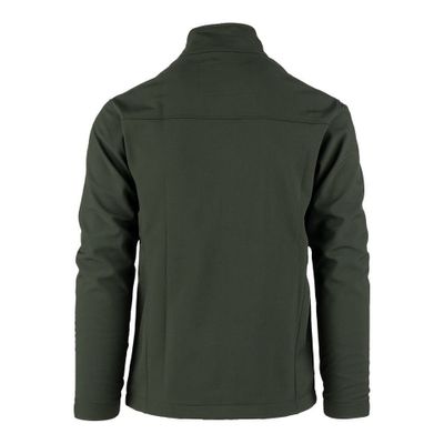 Green softshell jacket for men