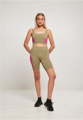 Ladies Color Block Cycle Shorts