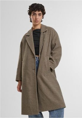 Ladies oversized plaid coat