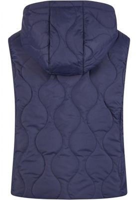 Women's lightweight quilted vest with hood