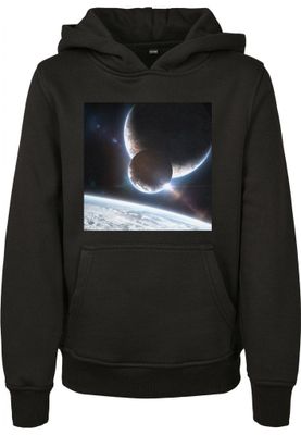 Black child hoody with planets