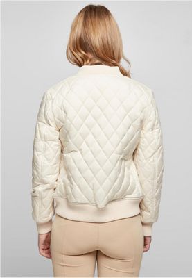 Jacket with diamond quilted nylon ladies