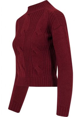 Sweater with braid pattern lady