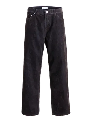 Mörka fläckvis tvättade baggy jeans - ALEX