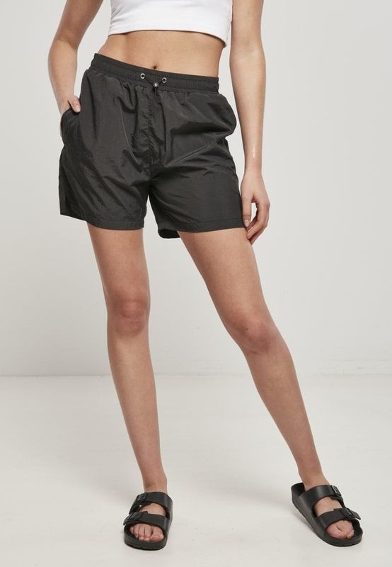 Women's shorts in crumpled nylon
