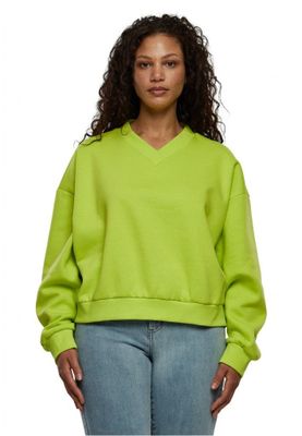 Short-sleeved V-neck sweater for ladies.