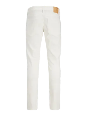 Vita slim fit jeans herr - GLENN