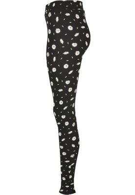 Black daisy leggings