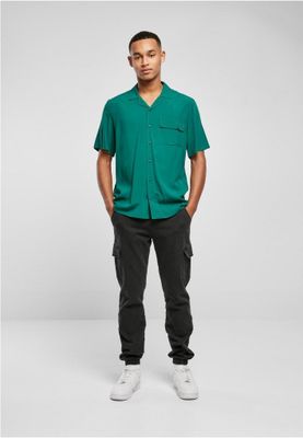 Short -sleeved shirt men's viscose