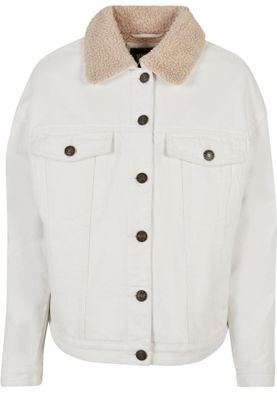 Ladies Oversized Sherpa Denim Jacket