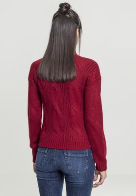 Sweater with braid pattern lady