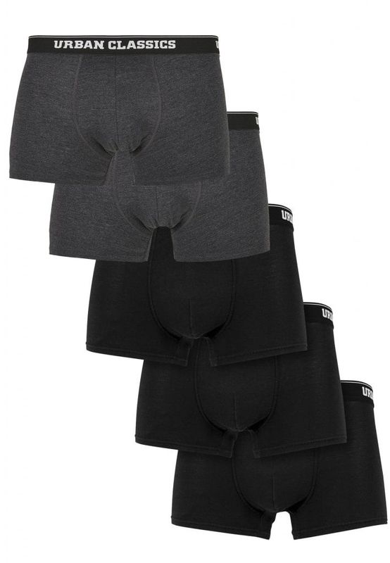 Boxer shorts 5-pack gray/black