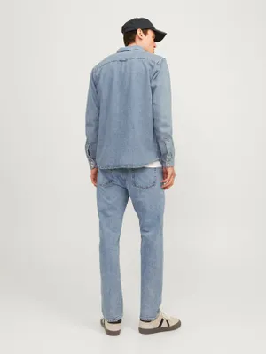 Klassiska ljusblå jeans herr - CHRIS