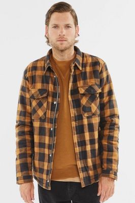 Lumberjack jacket with teddy lining