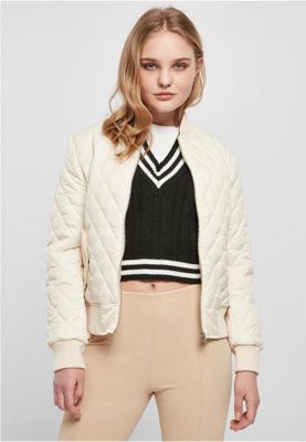 Jacket with diamond quilted nylon ladies
