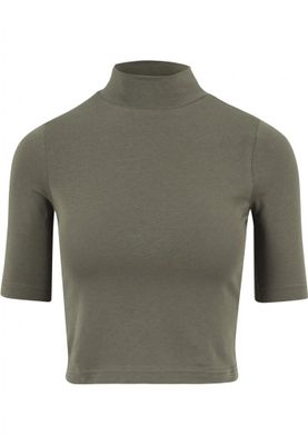 Top with turtleneck neck lady