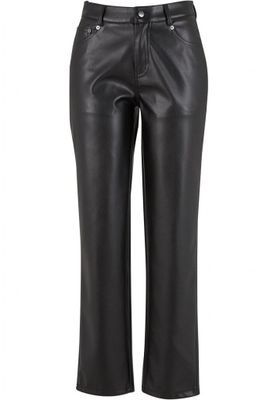 Stylish high-waisted faux leather pants for women