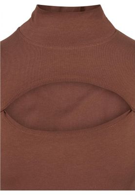 Ladies Stretch Jersey Cut-Out Turtleneck Dress