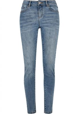 Ladies Mid Waist Skinny Jeans